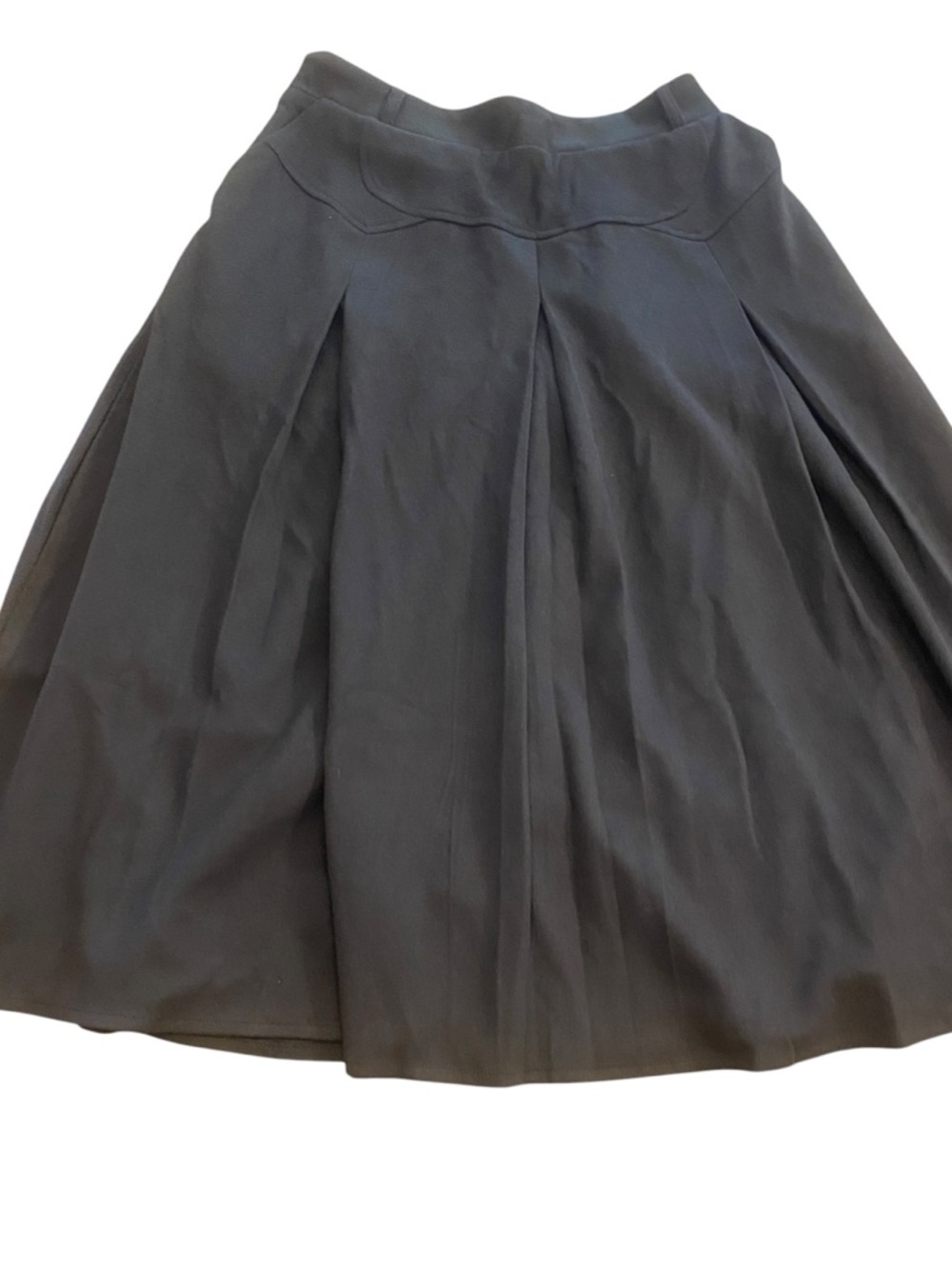 Women Classic Black Pleated A-Line Heavyweight Skirt New Size S/M